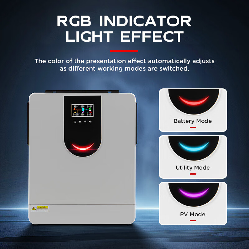 Good Quality Off-grid Hybrid Inverter 10.2KW MPPT Solar Single 97.5% Efficiency Lead-acid/Lithium-ion Battery Support 5-Year