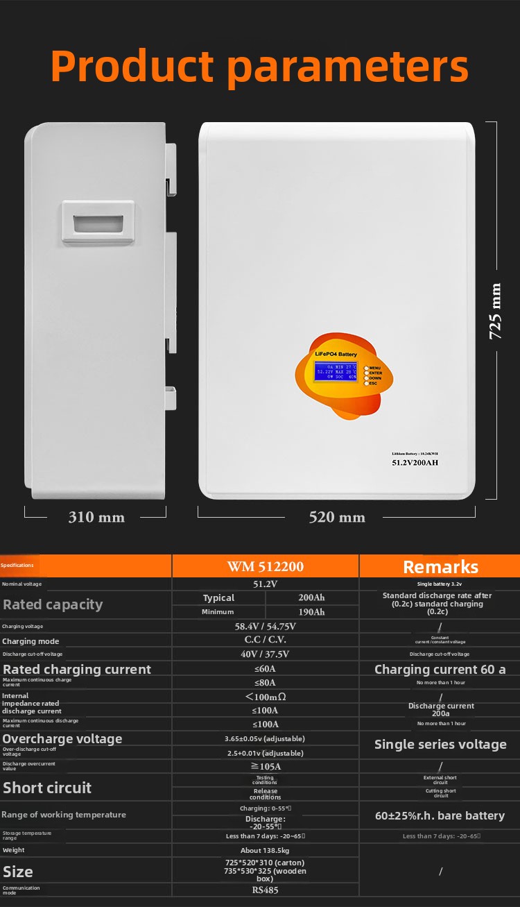 60kW Off-Grid Household Monocrystalline Silicon Photovoltaic Energy Storage Battery All-in-One Machine 20 Degree Solar System