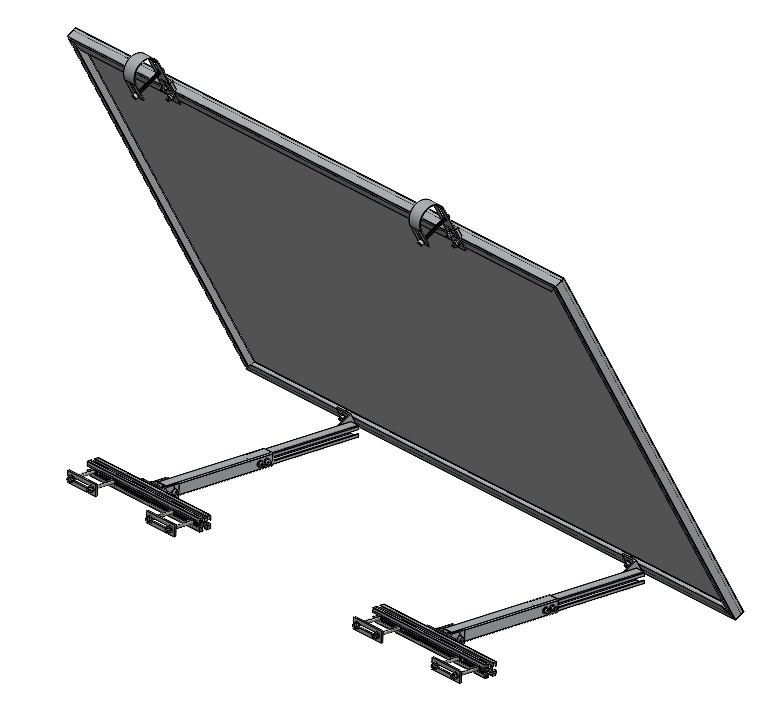 Balcony bracket with adjustable front and rear feet