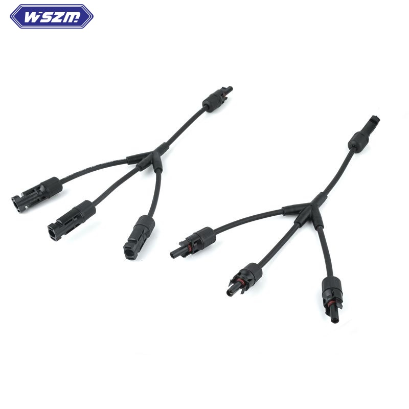 3 in 1 Y/T Branch Waterproof Connector for Solar Panel System Cabler Branch Cable PV-Lty3