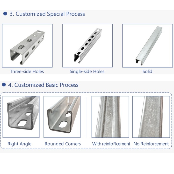 Solar Panel Ground Mounts Solar Mounting Steel Structure C Channel Steel Profile