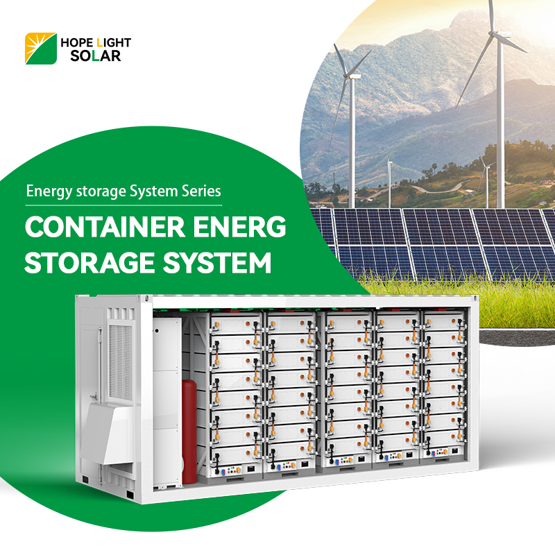 Full Container Shipping 20ft 40ft 500KW 1MW BESS Solar Battery EMS BMS IP65