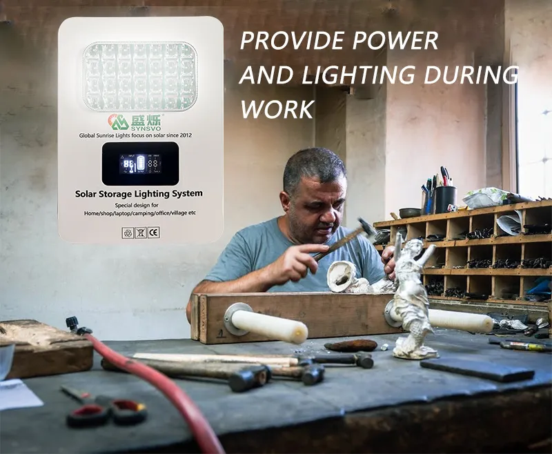 Portable Solar Power Generator for Emergency Outdoor Lighting 938
