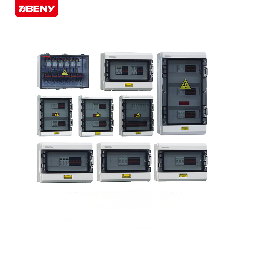 BENY Customized 600V 1000v 1500v 1/2/3/4/ in 1/2/3/4/ OUT 1 String to 36 String IP65 DC AC Solar Combiner Box Solar String Box