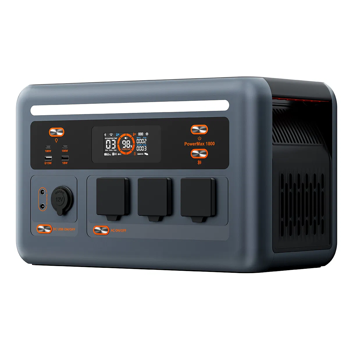 1800W Portable Solar Generator LiFePO4 Battery with CE UL PSE Certificate