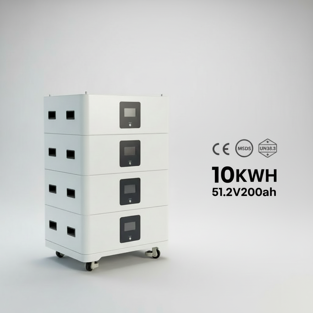 All In One Stacked Lifepo4 Battery Solar Energy Storage Power System Home 48v 51.2v 50kwh Stacked Lifepo4 Battery