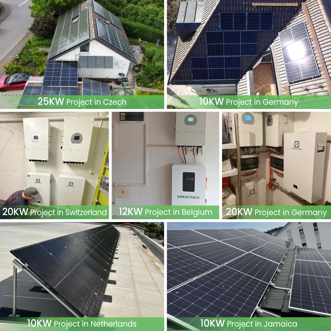 Solar Systems Complete Kit Home Solar 10kw Battery Hybrid Power Invert Panel System for Home