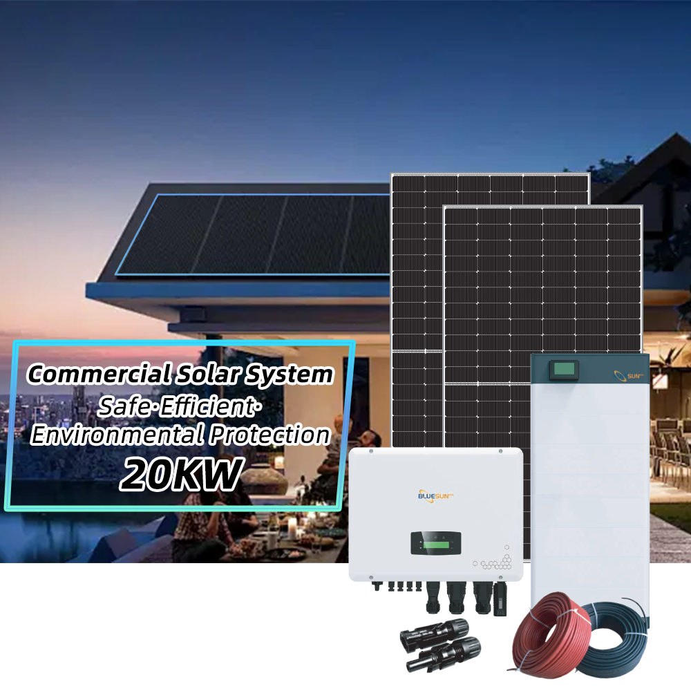 20KW 45KWh Off Grid Solar Power System With LiFePO4 Battery Energy Storage For Villa And Farm Use
