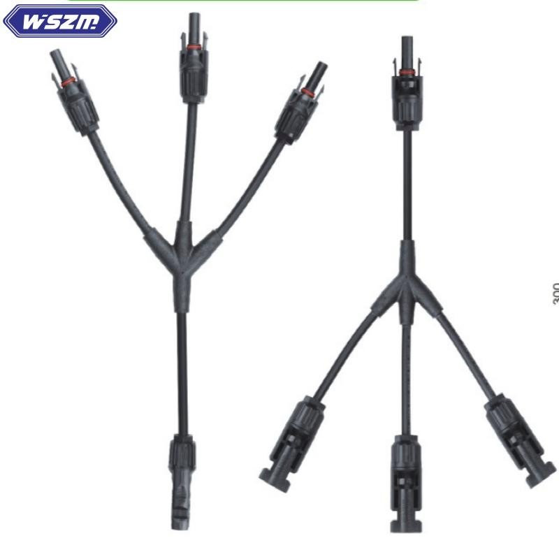 3 in 1 Y/T Branch Waterproof Connector for Solar Panel System Cabler Branch Cable PV-Lty3
