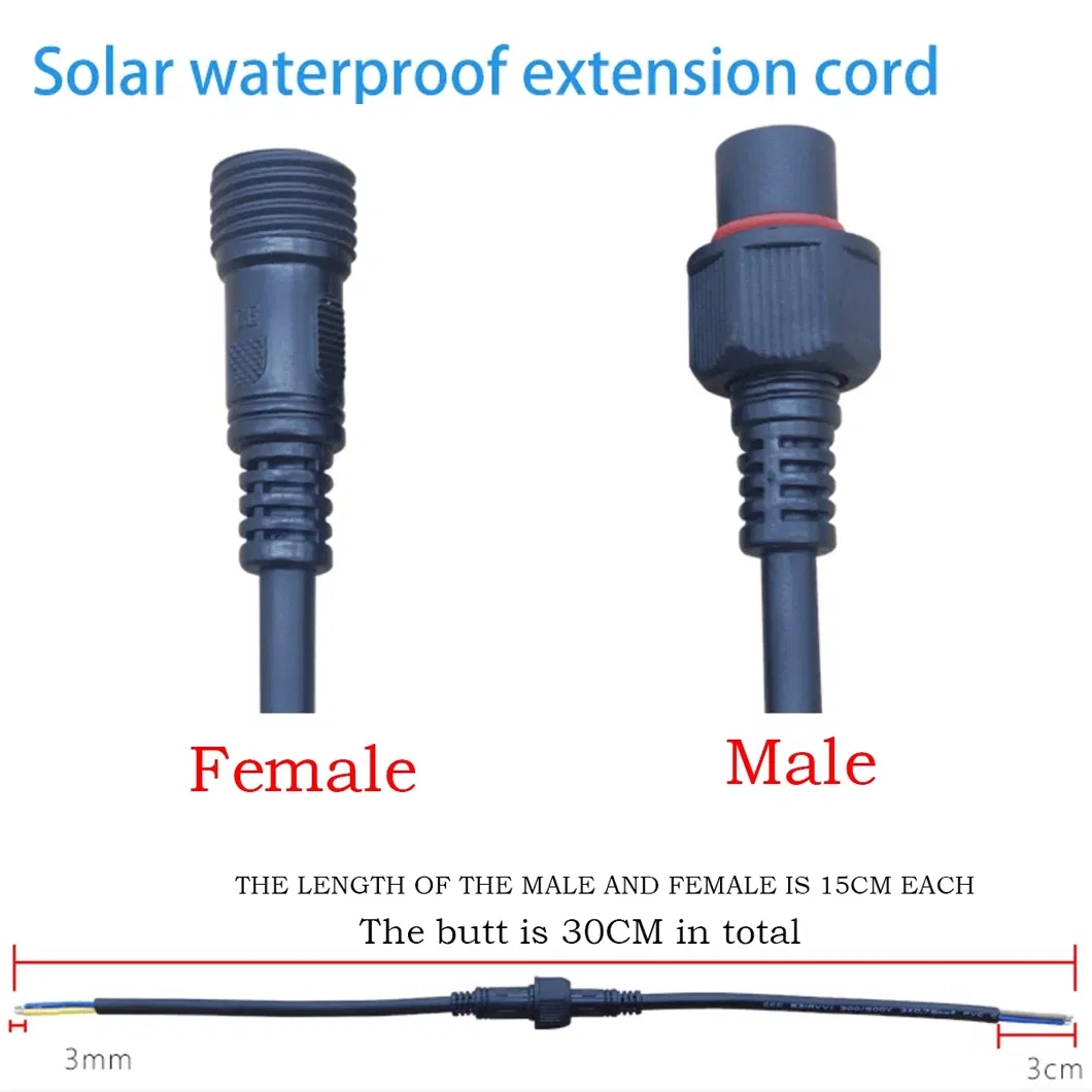 2/3/4 Pin Waterproof Male-Female Pigtail Plugs 2-Core Cable Connectors