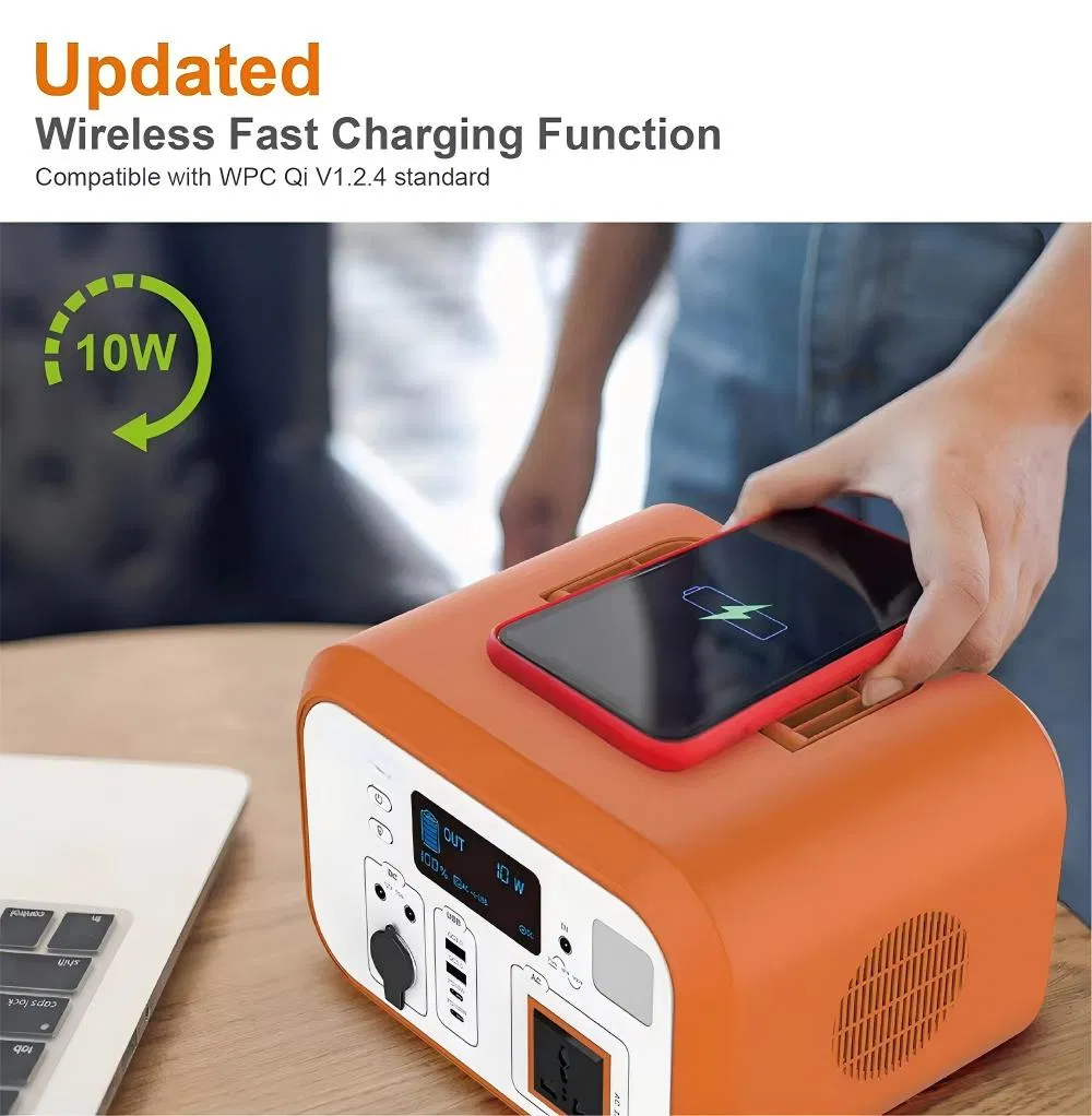 Fast Charging Solar Portable Power Station Generator for Outdoor Camping Emergency Use
