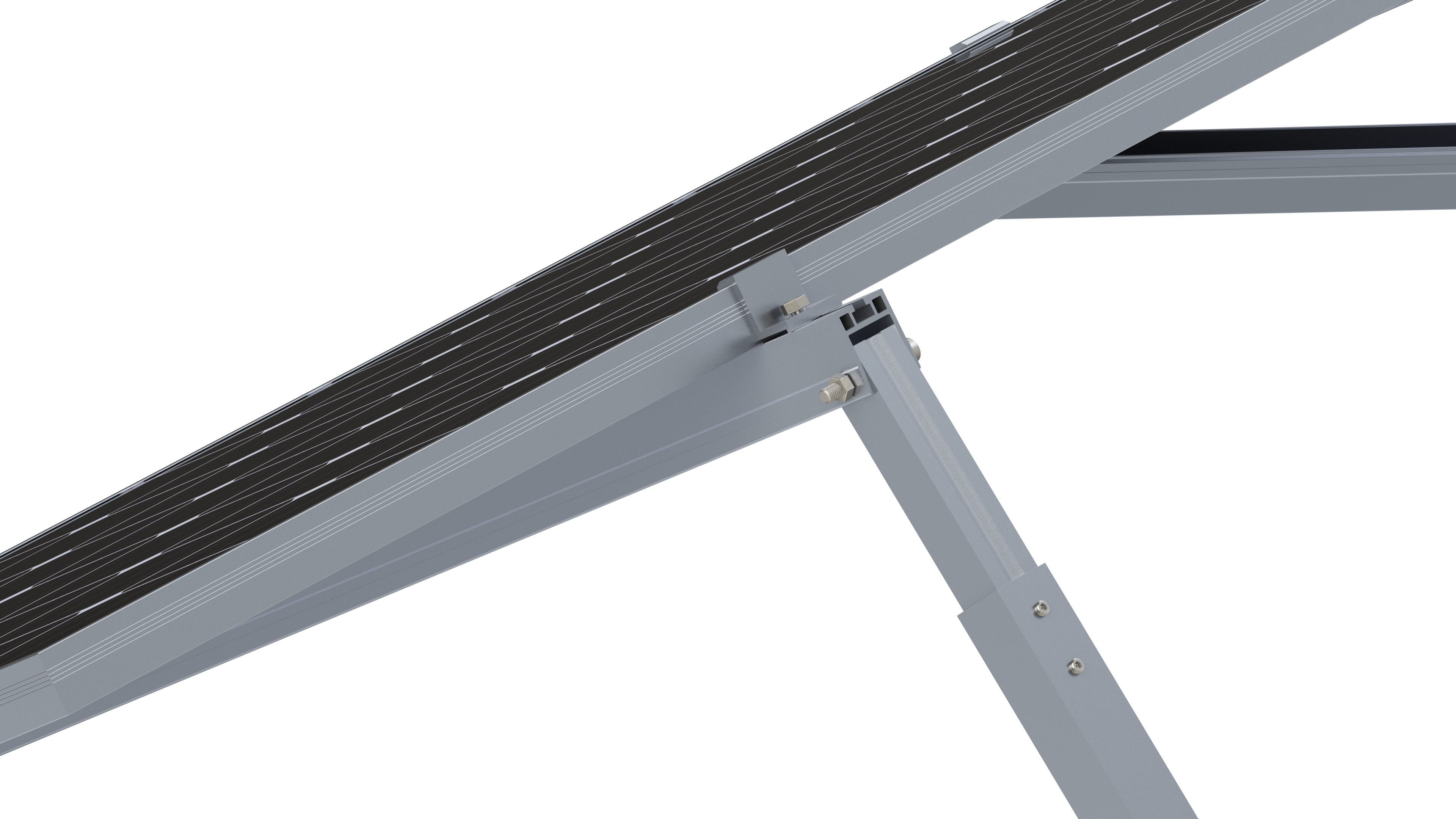 Factory Price Hot Sale Solar PV Aluminum Mounting Module Support System for Flat Roof Sites