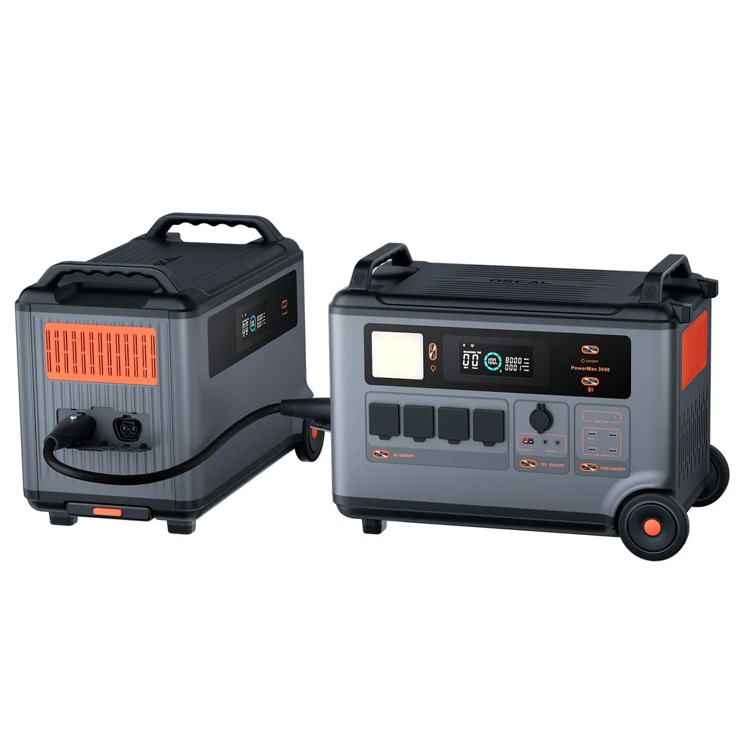 Portable Solar Generator 6000W 3600wh Power Station for Home Power Back up and Outdoor Activity