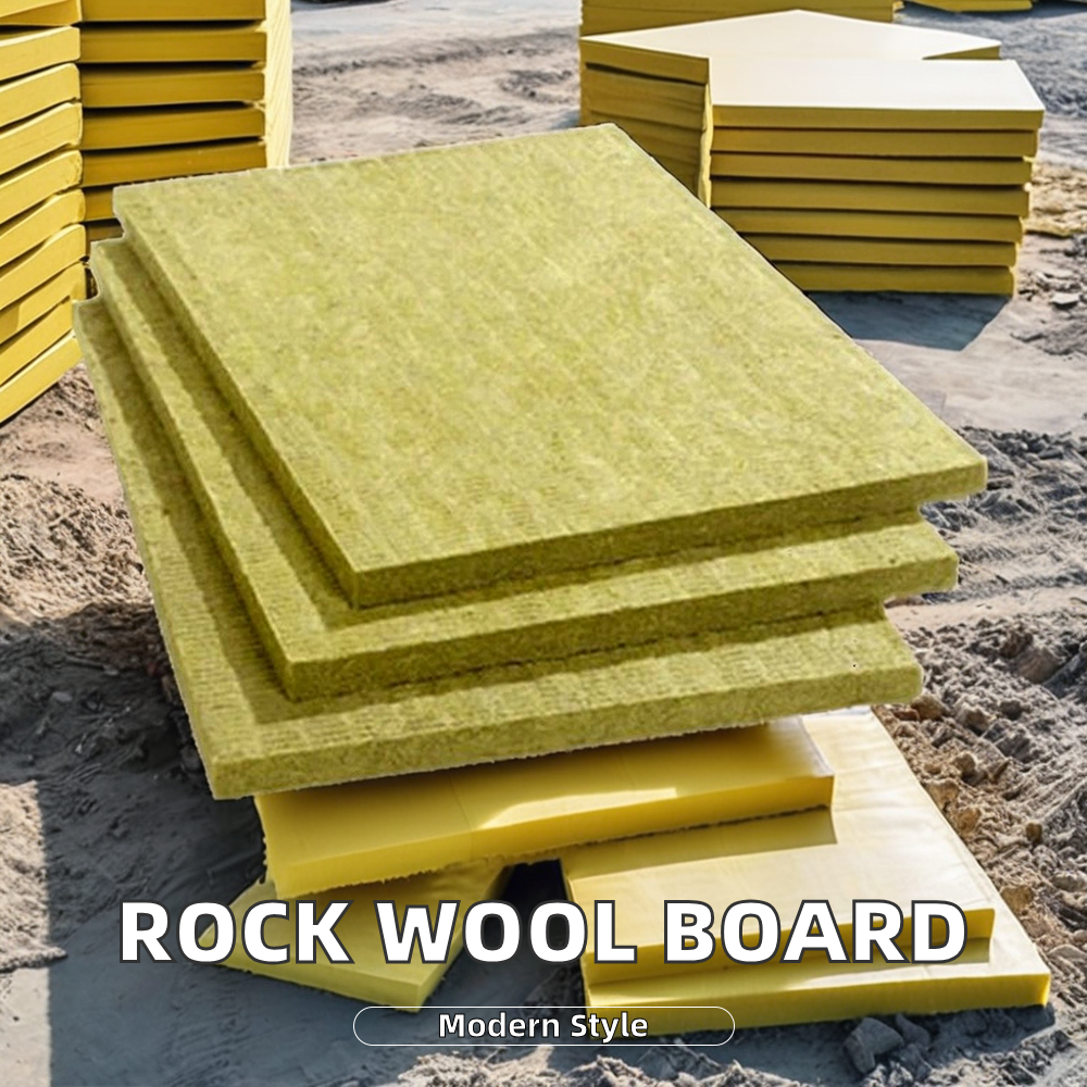 Industrial 100mm Rock Wool Thermal Insulation Panel-Eco-Friendly Fire Resistant Water Mold Resistant Soundproofing for Workshop