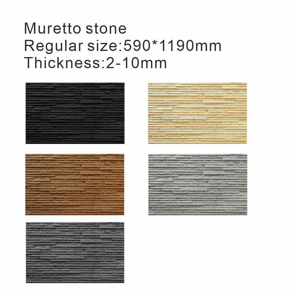 Outdoor Flexible Stone Veneer Sheet Stone Flexible Cladding Stone for Exterior Wall Fire Resistance Natural Panel