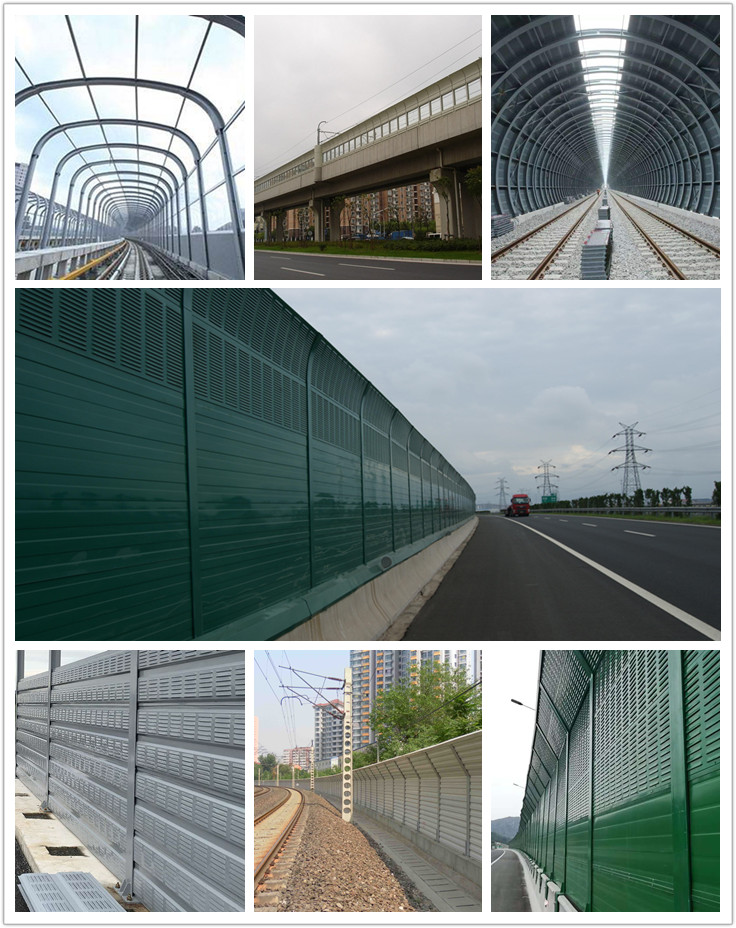 Noise barrier in application