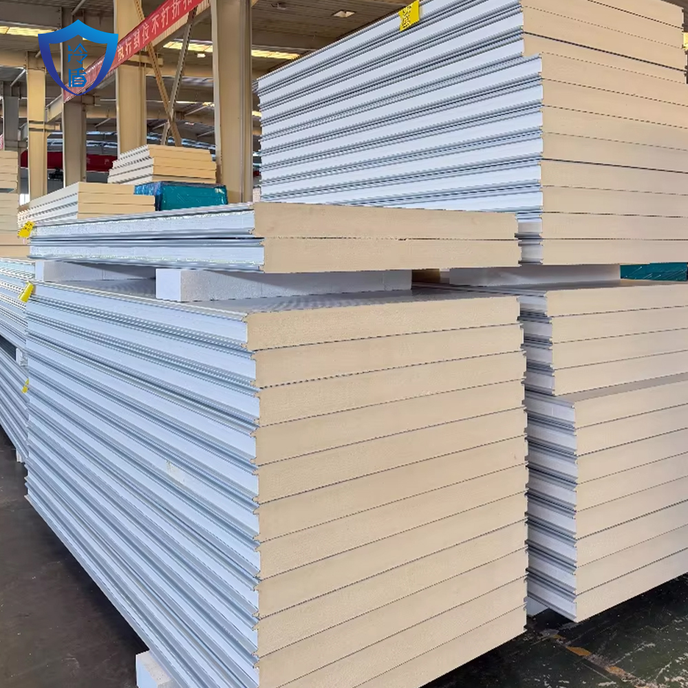 New Fire Resistant PIR Insulated Sandwich Panel, Polyurethane Foam Board for Cold Room Wall, Roof and Ceiling Installation