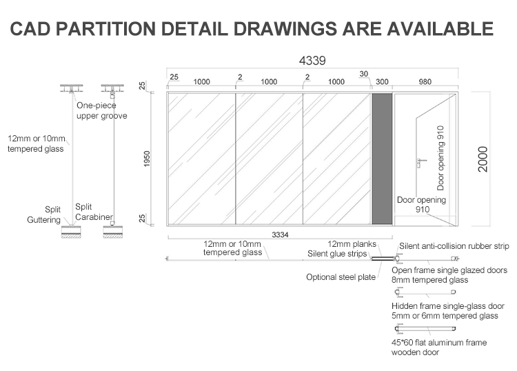 Office Partition Design Option 3