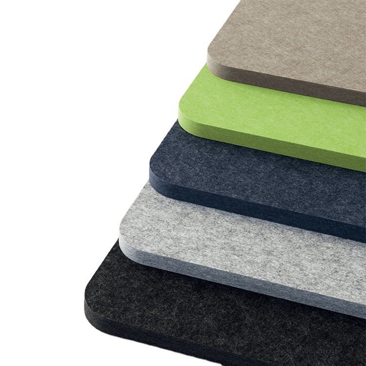 Soundproof Polyester Felt Acoustic Easy Cutting Wall Panel PET Acoustic Board Recycled Polyester Acoustic Panels