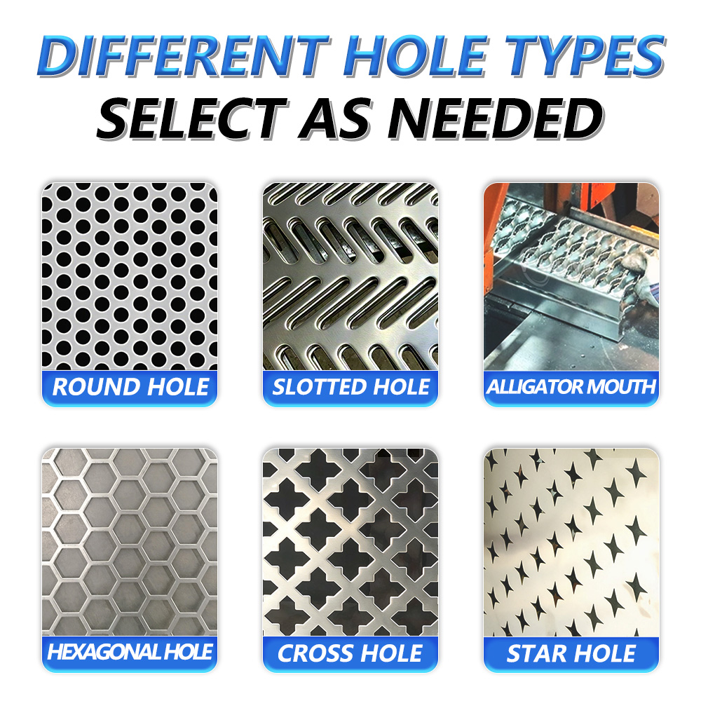 SS304 Stainless Steel Perforated Panel | Factory Direct Round Hole Perforated Sheet Metal for Filter &amp; Facade