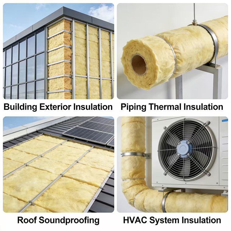 Fireproof Sound Insulation Glass Wool Board Noise Reduction Thermal Insulation Panel for KTV Cinema Machine Room Wall Ceiling