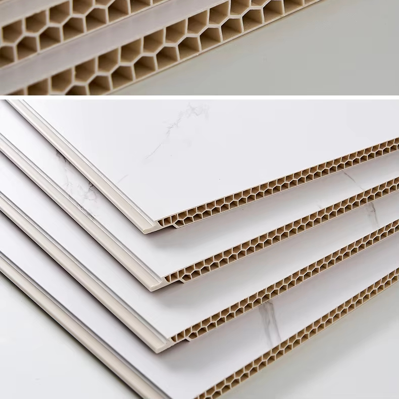 Spc Honeycomb Stone Plastic Integrated Wall Panel Gusset Plate Quick Installation Partition Board Ceiling