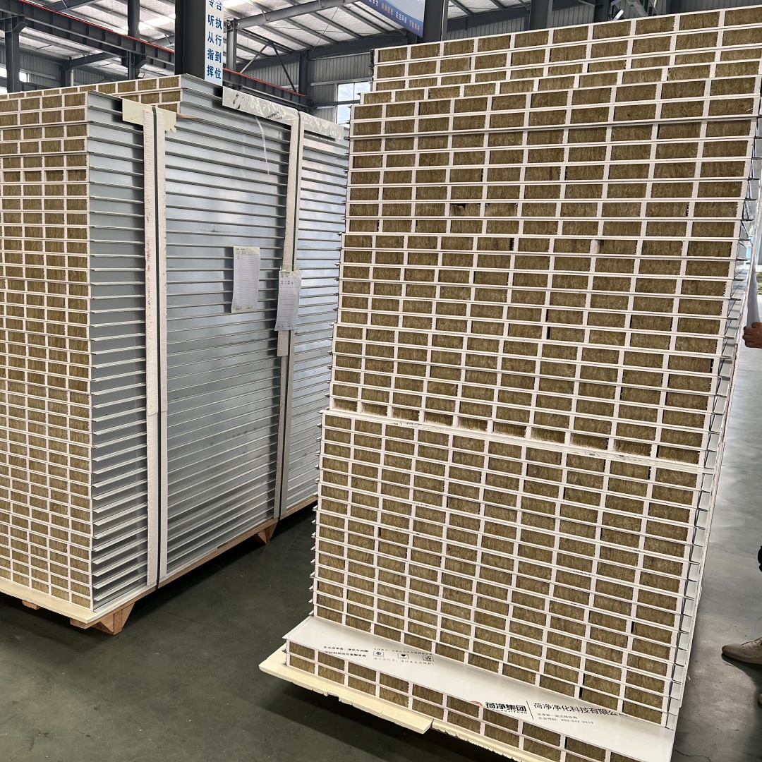 Rock Wool Sandwich Panel Thermal Sound Insulation Clean Room Sandwich Panels Polyurethane Foam Sandwich Panel