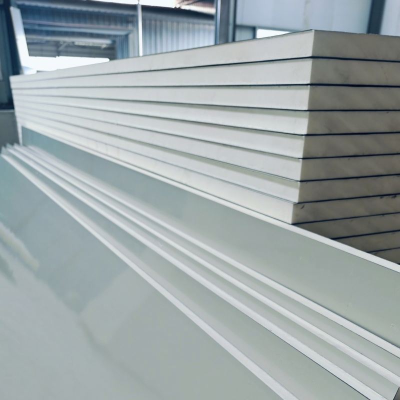 Exterior Structural Roof Metal Sheet Polyurethane Foam Color Steel Sandwich Panel for Air Duct Insulation Cold Room Applications