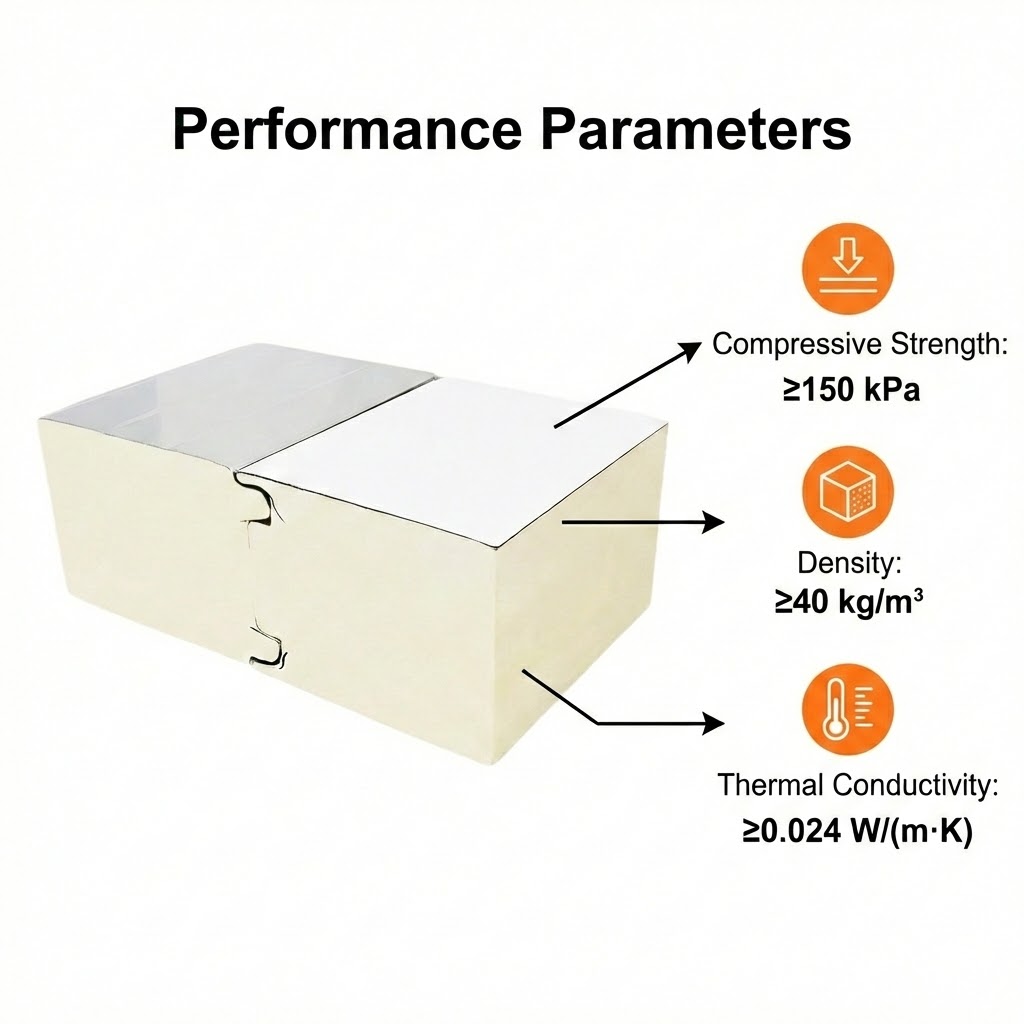 Premium Eco-Friendly Fireproof Polyurethane Sandwich Panels | Factory Direct Insulated Cold Room Wall Exterior Wall Panels for