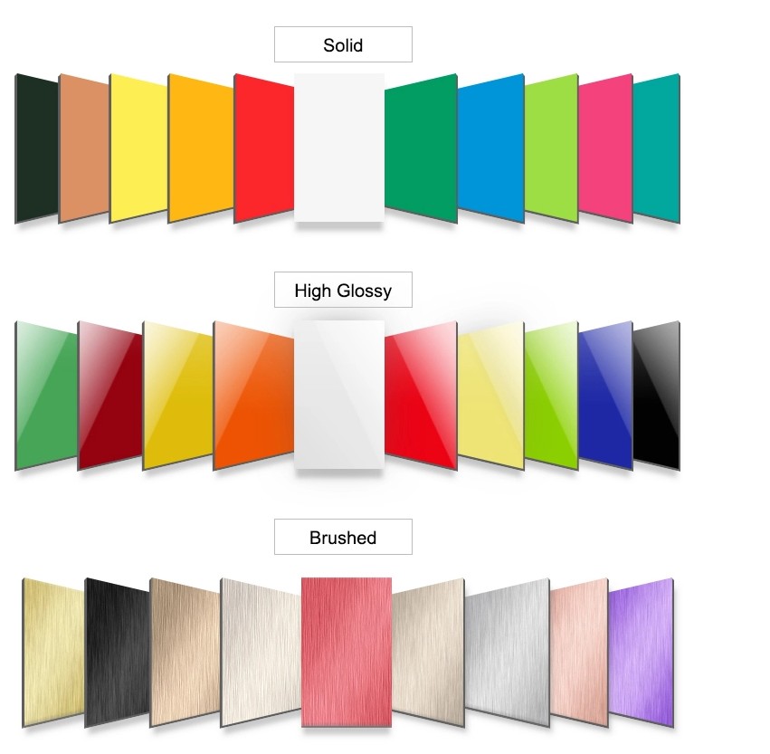 Aluminum Panel Color Swatches