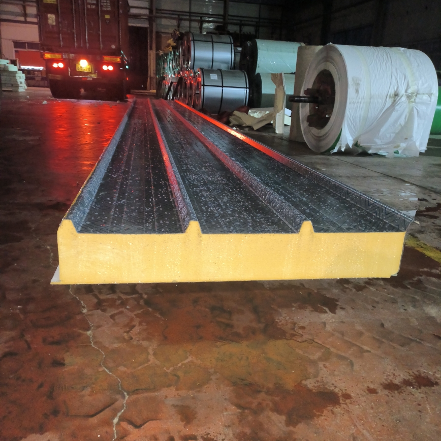 Thermal Acoustic Insulation Polyurethane/Rock Wool/Pir/Glass Wool/Eps Sandwich Panels Color Steel Roofing Panels
