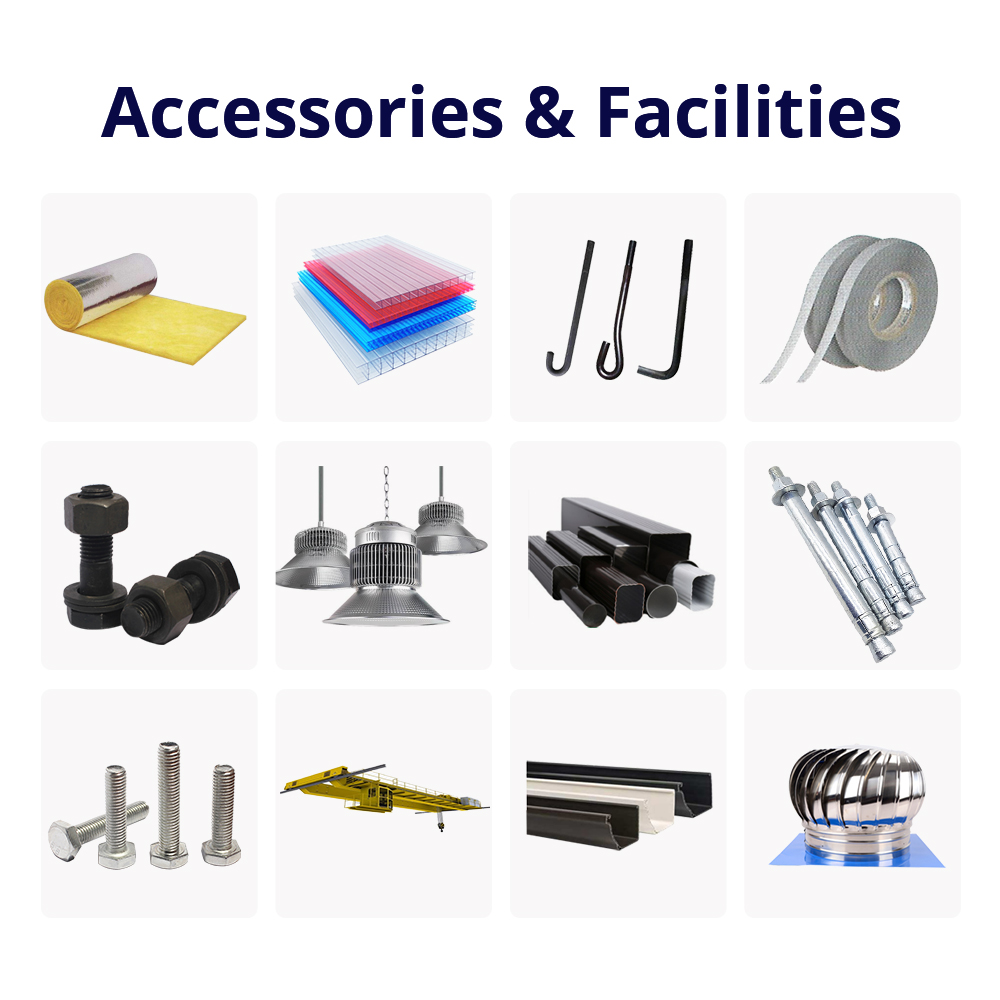Multi-Storey Modern Steel Structure Factory Prefabricated Building With Steel Roof Truss Sbeam Lifetime Warranty Waterproof