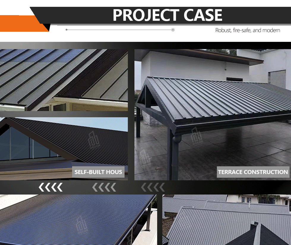 Sound - Proof Innovative Modern Roofing Panels Interior Partition Panels for Home Office Warehouse Insulated Roof Panels