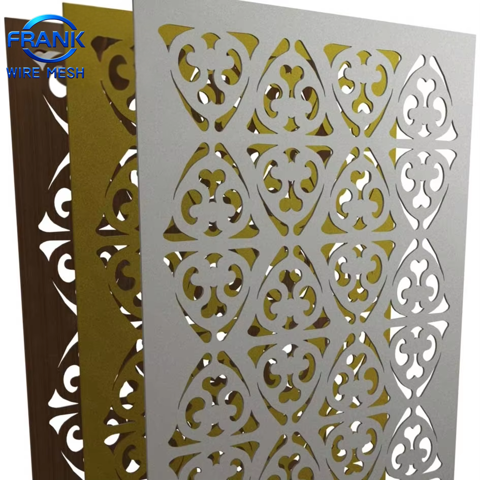 Architectural Perforated Metal Panel with Laser Cut Designs for Building Facade and Interior Decoration