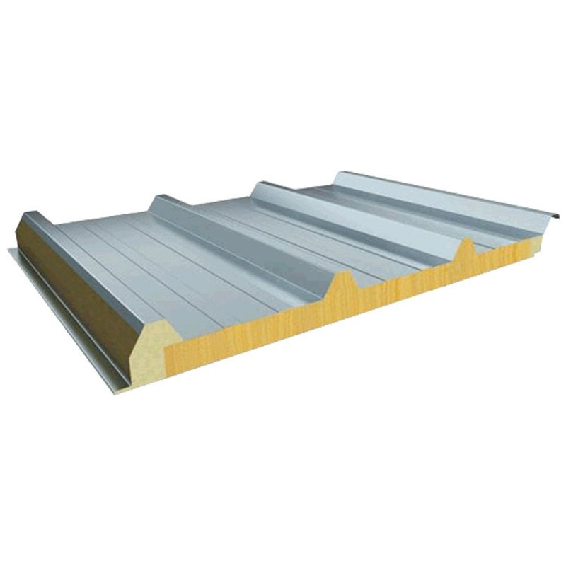 Thermal Exterior Polyurethane Fireproof Heat Insulation Board Rock Wool Insulated Wall Soundproof Sandwich Panels Cold Room 5+