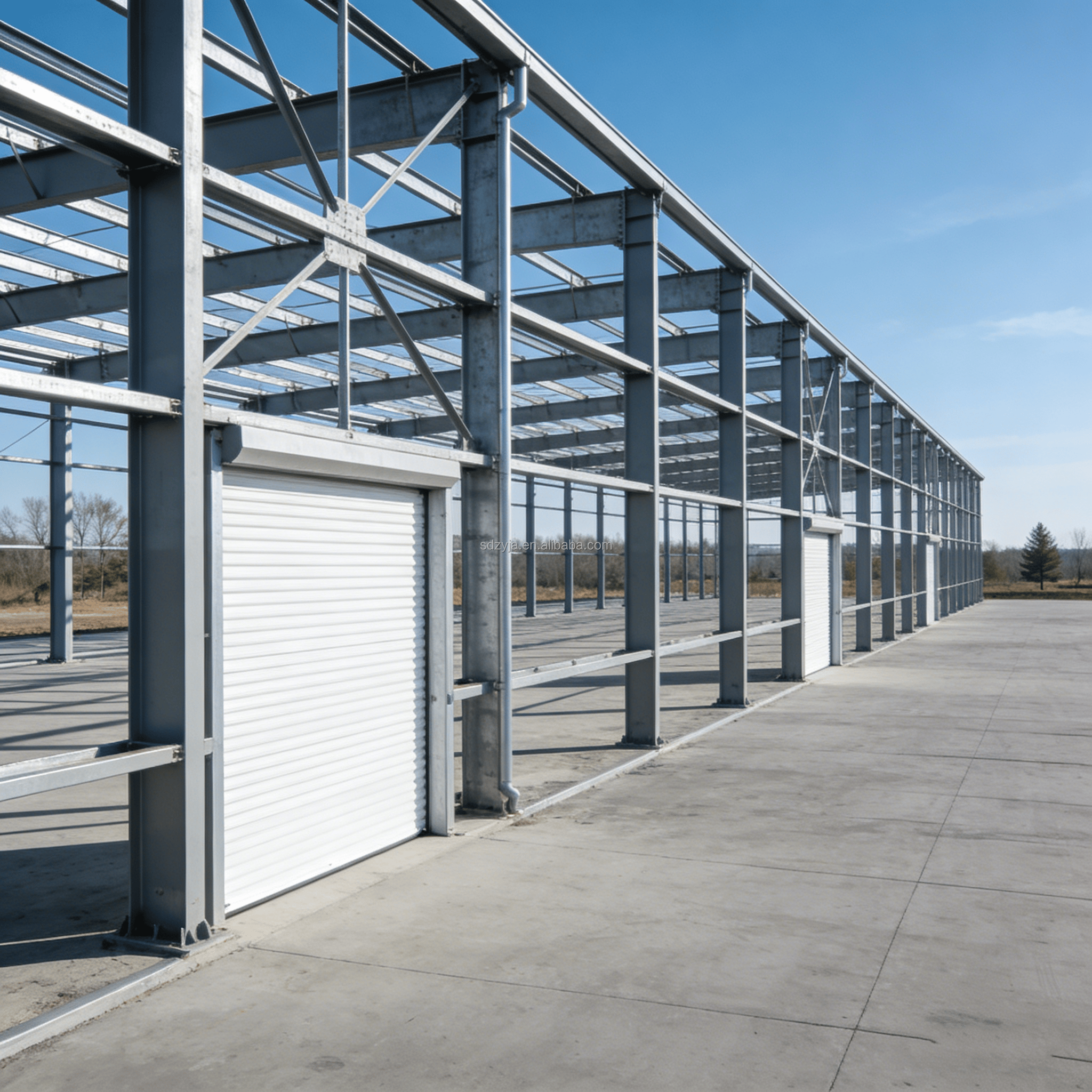Multi Storey Steel Structure Workshop &amp; Steel Warehouse Prefab Factory Building Mezzanine Floor Modern Design