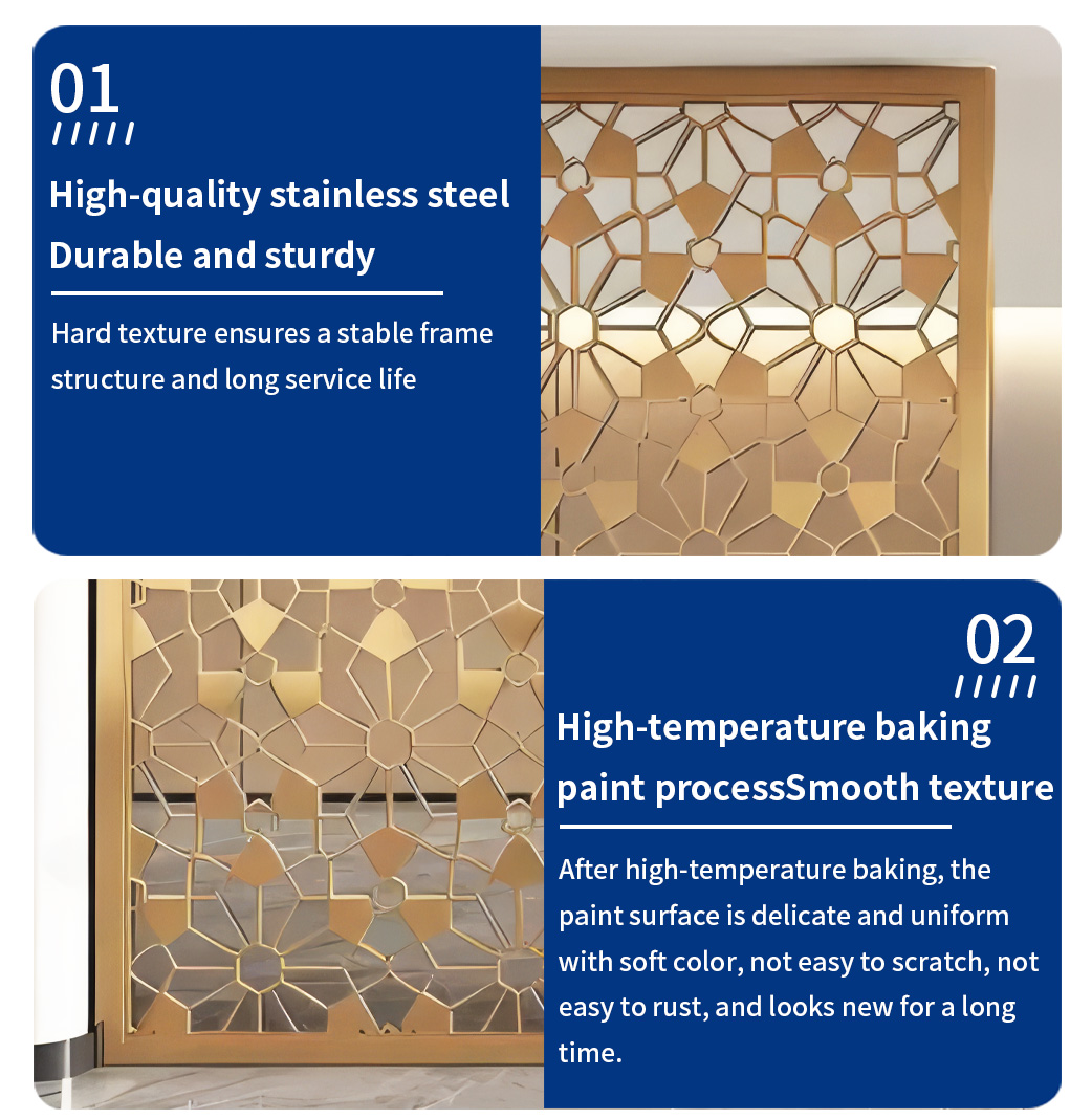 Modern Laser Cut Room Partitions Stainless Steel Screeners &amp; Room Dividers Wall Panels Divider Room Steel Wall Partition