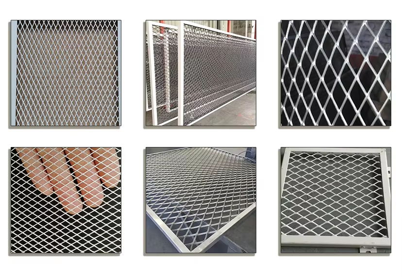 Heavy-duty expanded metal mesh banner