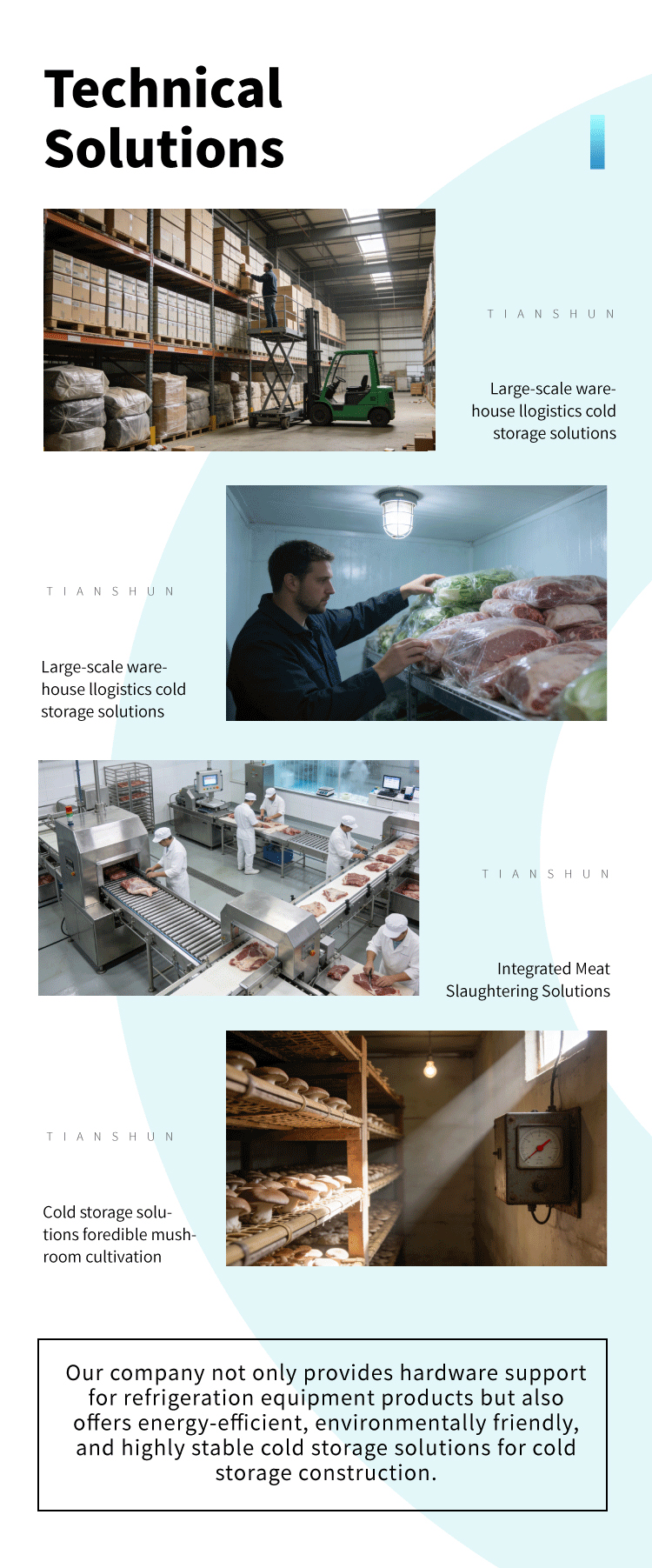 Manufacturer Customized Large Cold Room Complete Cold Storage Project Cold Room
