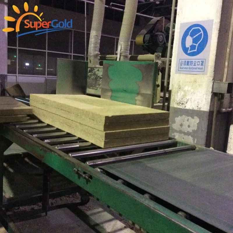 SuperGold Rock Wool Fireproof Soundproof Insulation Board Thermal Conductivity 0.036-0.044 W/mK 5+ Year Warranty for Sandwich