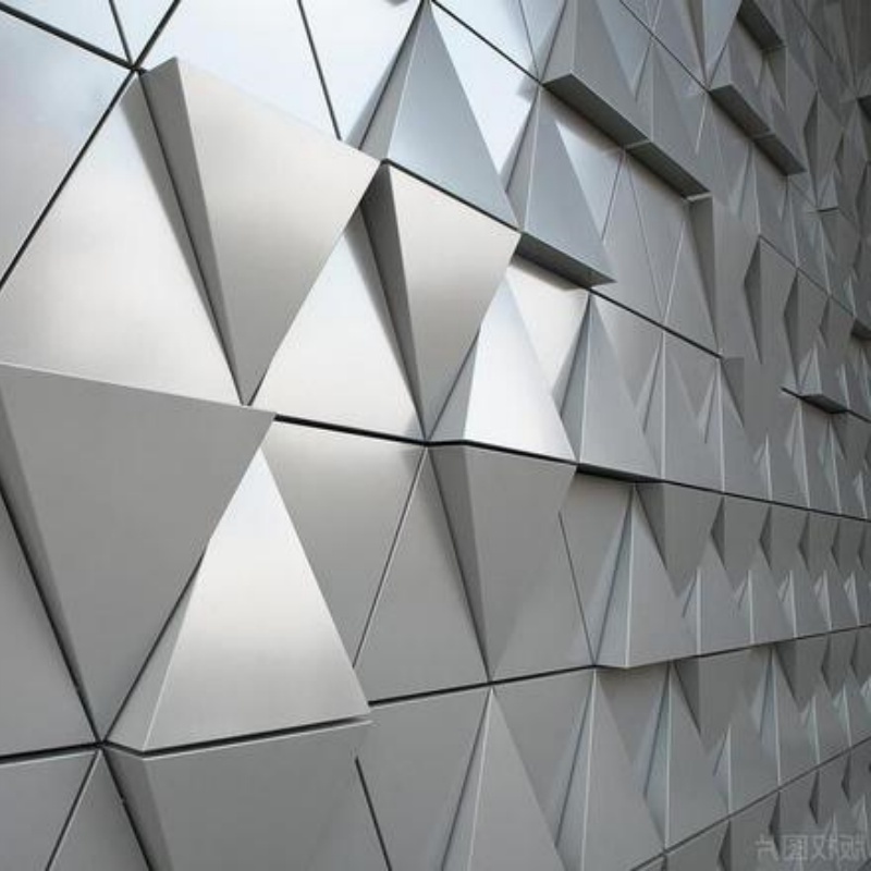 Decorative Aluminum Wall Facade Panels For Office Building Exterior Custom Cut And Finish Available