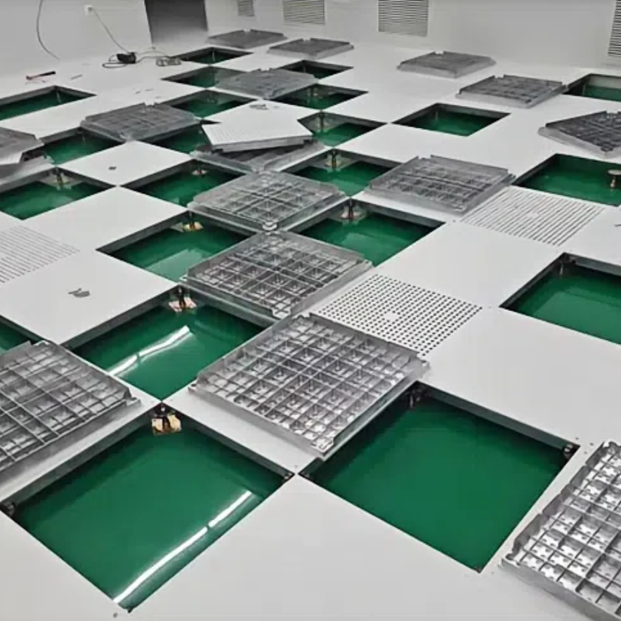 Wholesale Solid and Ventilated Aluminum Anti-Static Flooring Panels for Clean Room Data Centers Warehouses Hospitals