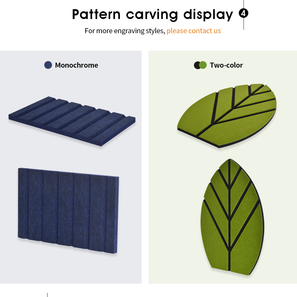 Polyester fiber acoustic board display