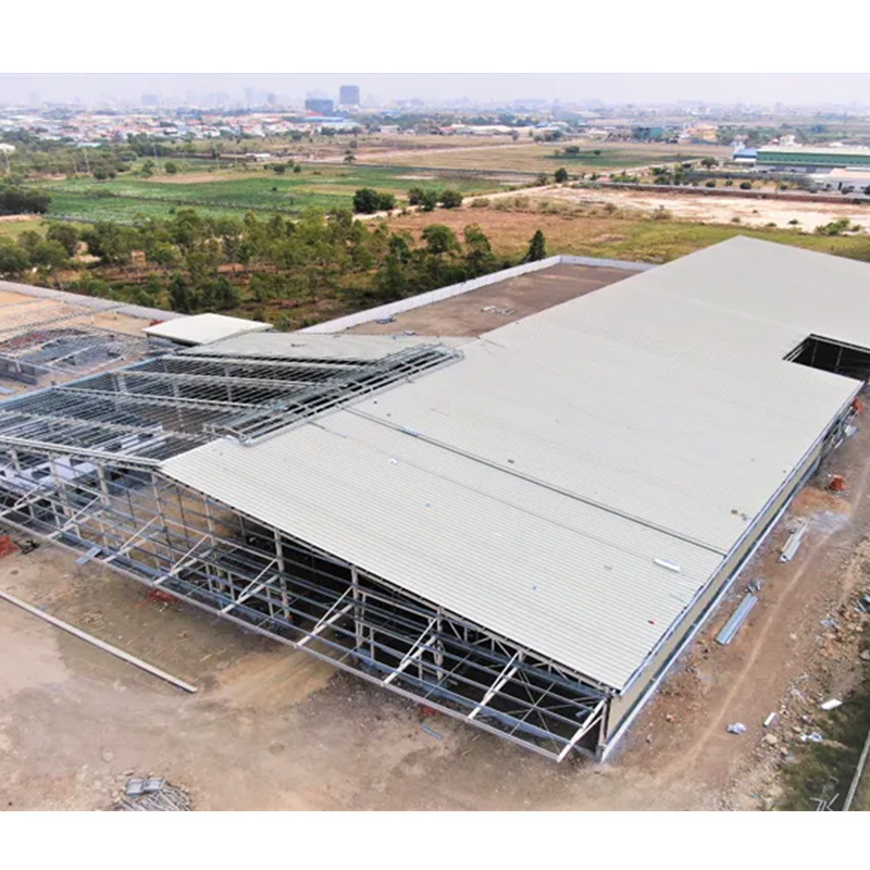 Cheap Prefabricated Modern Steel Structure Warehouse Office Building Fast Construction Light Steel Frame Insulated Panels