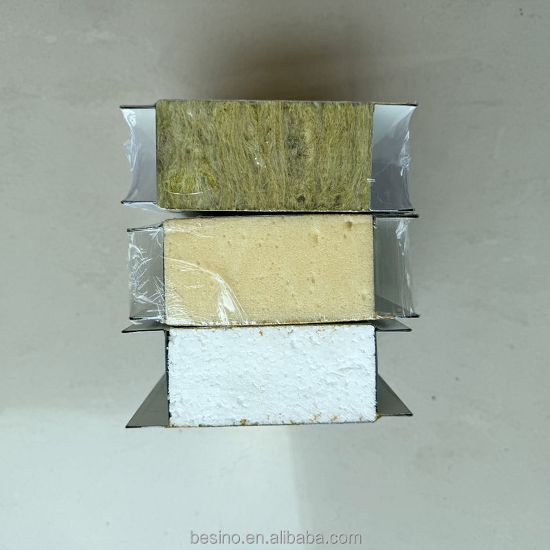 Modern Fireproof Galvanized Steel EPS Sandwich Panel with Polyurethane Foam Core Light Weight Eco-Friendly Insulated Wall Panel