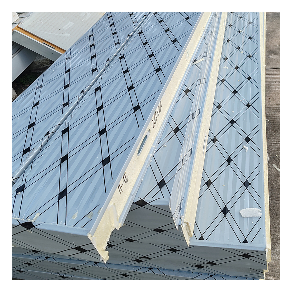 50/100/120/150/200mm Wall and Ceiling Foam Insulated Fireproof PU/PIR/PUR Sandwich Panels for Cold Room Warehouse