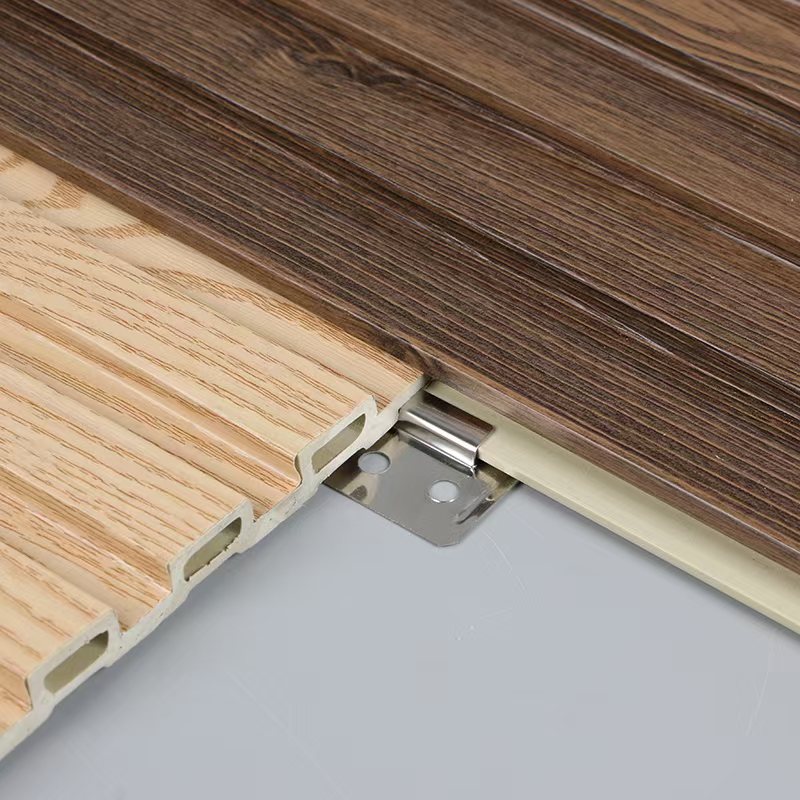Wood-Plastic Composite Eco-Friendly Modern Fireproof Waterproof Exterior 3D Wall Panel Grid Board for Hotel Use High Quality