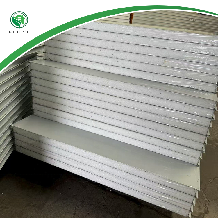 Custom 150mm Insulated EPS Roof Sandwich Panel Metal Siding Steel Poam Panels Fireproof Soundproof Construction Building