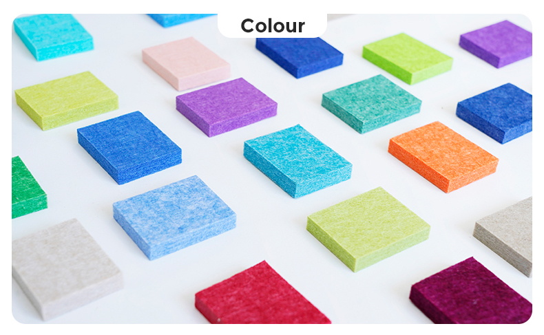 NRC 0.85 - 0.95 Sound Absorbing Polyester Fiber Acoustic Panel ISO 9001 Fireproof Wall Panels Acoustic