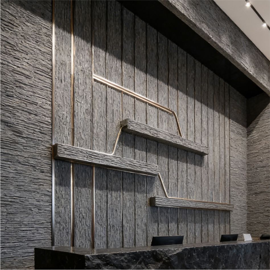 Outdoor Flexible Stone Veneer Sheet Stone Flexible Cladding Stone for Exterior Wall Fire Resistance Natural Panel